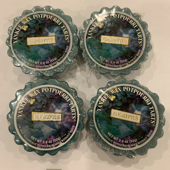 4 Yankee Candle Wax Tarts EUCALYPTUS Rare and Retired Label - Picture 2 of 4